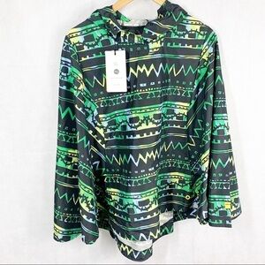 Herschel Hoffman California Fabric Packable lightweight Raincoat Poncho